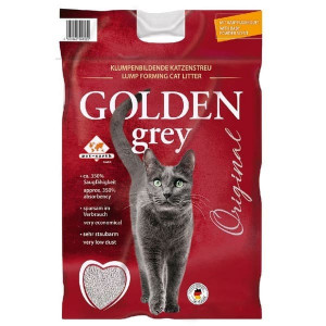 GOLDEN GREY ORIGINAL BABY POWDER cementējošās smiltis kaķiem 14kg